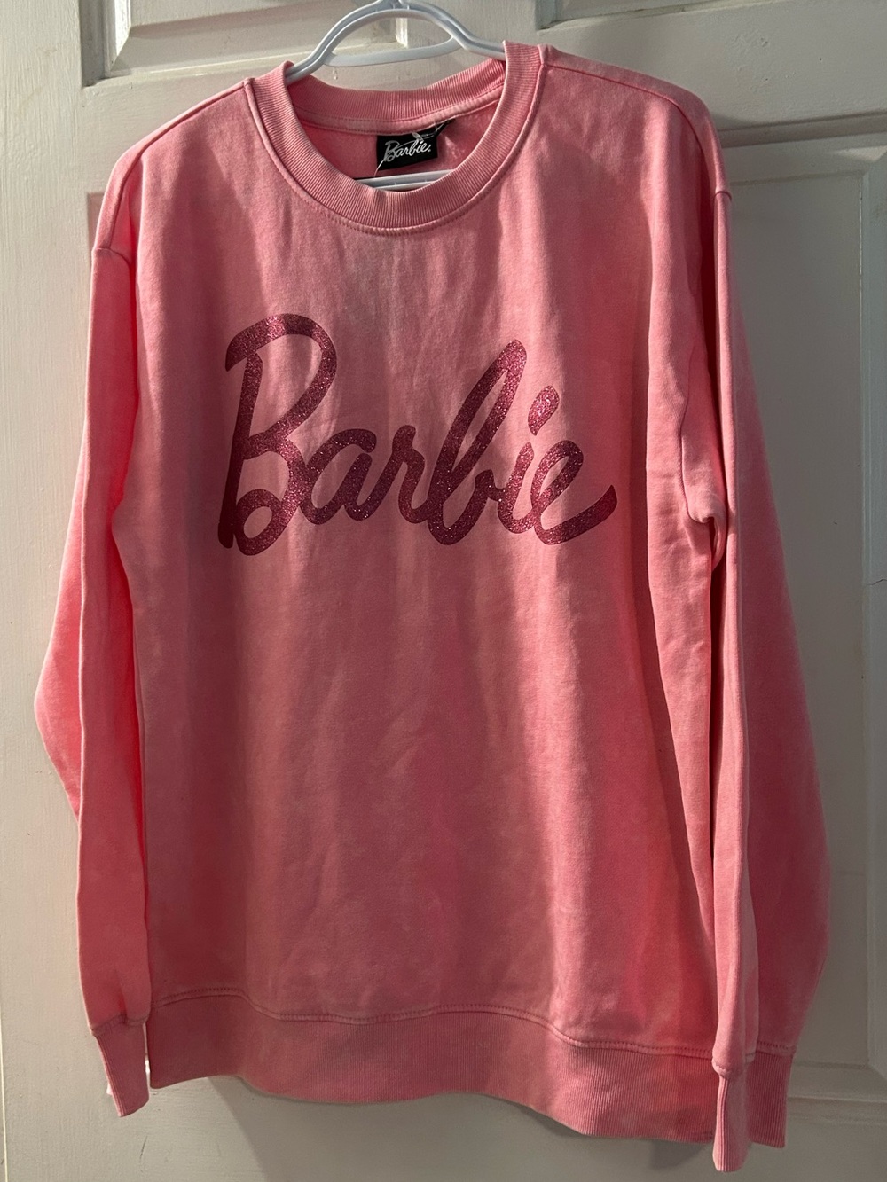 Barbie Pink Sparkle Logo Sweatshirt